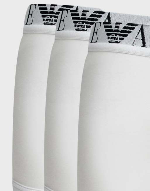 Emporio Armani – 3-pack vita trunks med EVA-logga, 3 av 4