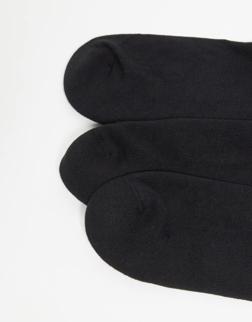 Emporio Armani – 3er-Pack knöchelhohe Socken in Schwarz, 3 von 3