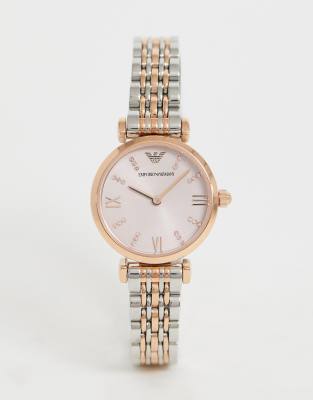Emporio Armani - AR11223 Gianni - Armbandhorloge met t-bandje | ASOS