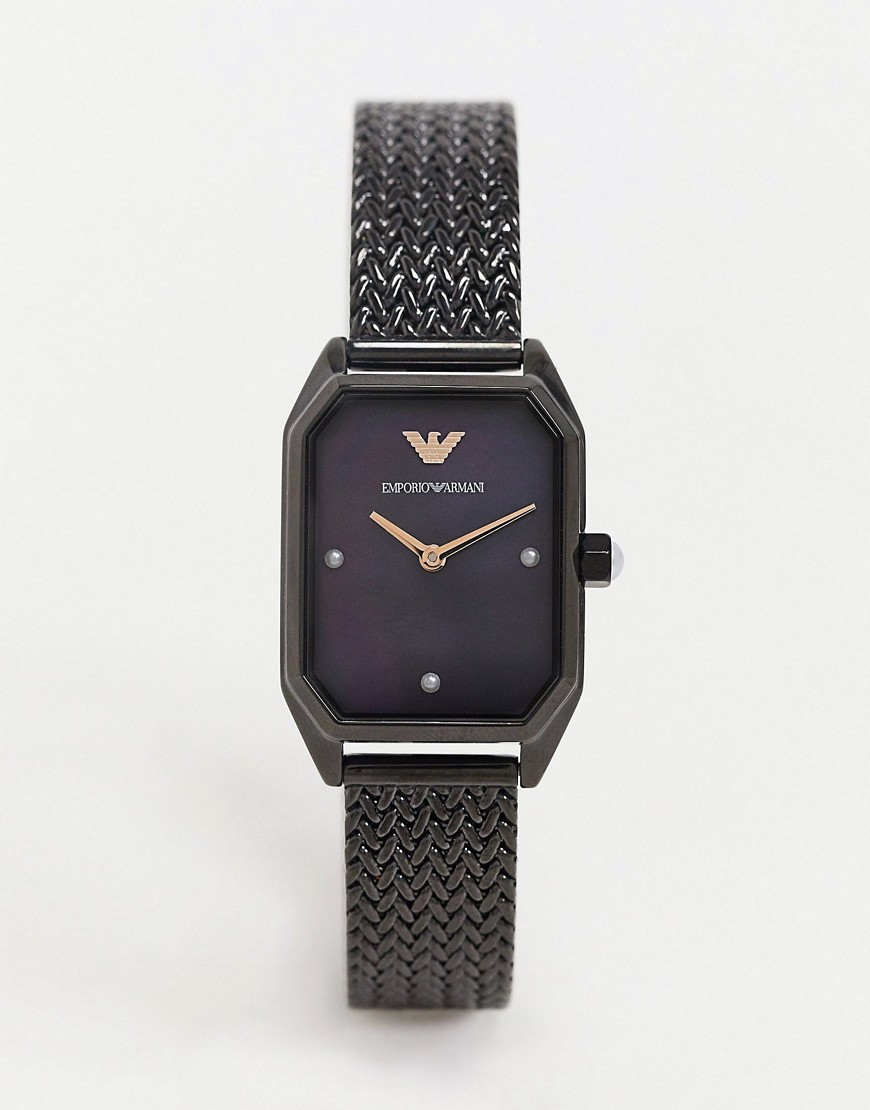 Emporio Armani - AR11271 - Mesh horloge in zwart