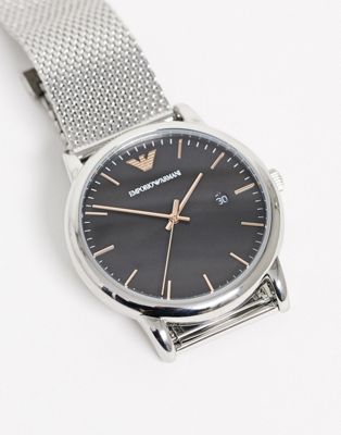 Emporio Armani - AR11272 Luigi - Mesh horloge in zilver