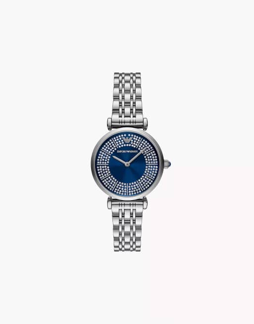 Emporio Armani - AR11627 - Montre pour femme en acier inoxydable à 2 aiguilles - Argenté