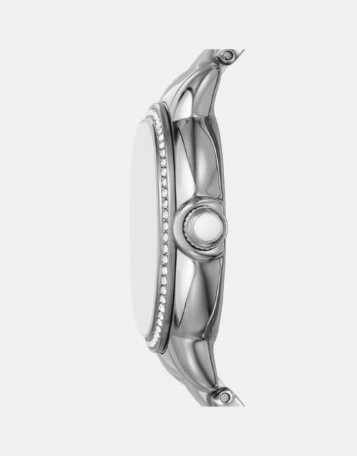 Emporio Armani - AR11632 - Montre pour femme en acier inoxydable à 3 aiguilles - Argenté, 3 de 4