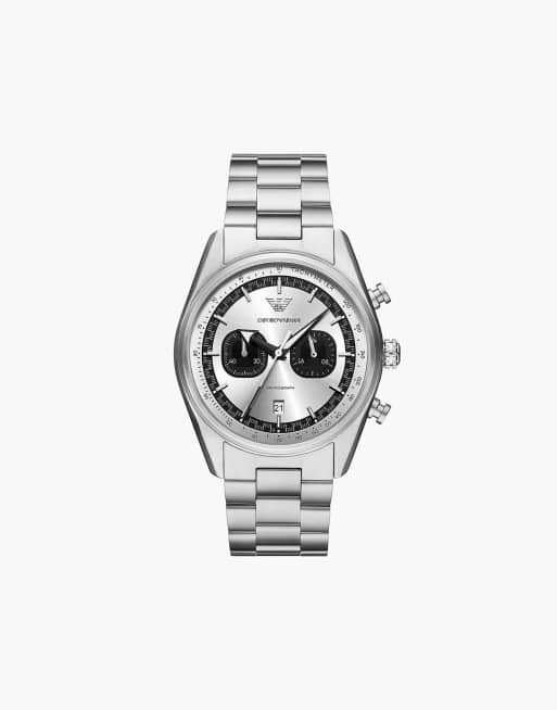 Emporio Armani - AR11636 - Montre chronographe pour homme en acier inoxydable - Argenté
