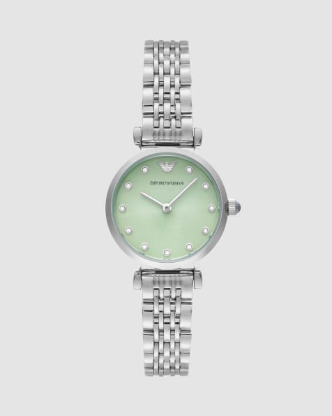 Emporio Armani - AR11667 - Montre pour femme en acier inoxydable à 2 aiguilles - Argenté - view 1