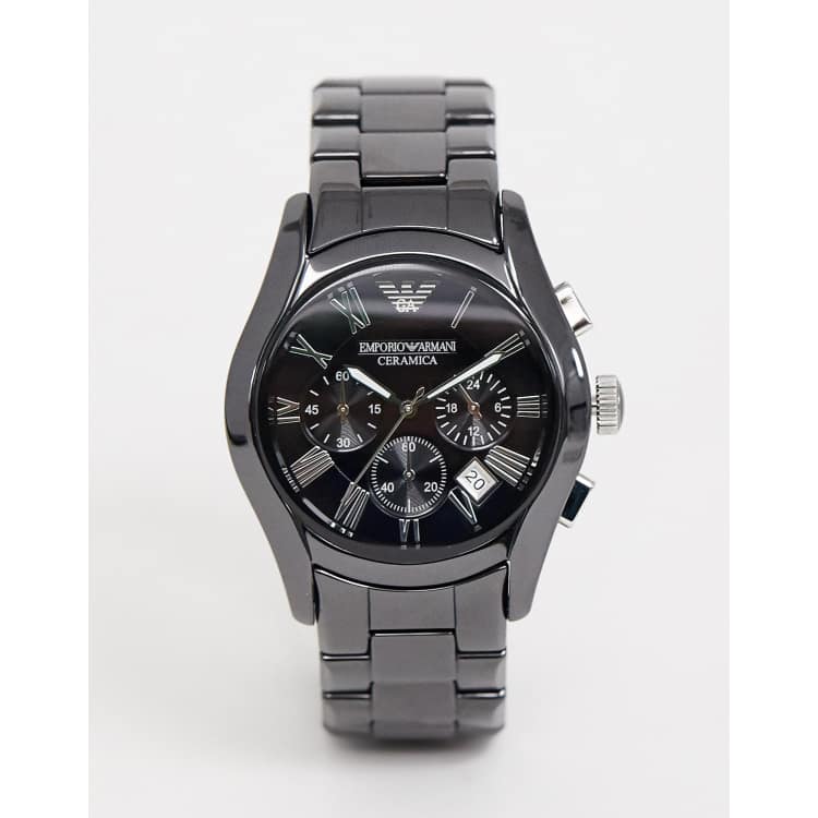 Mens emporio armani 2024 ceramic chronograph watch ar1400