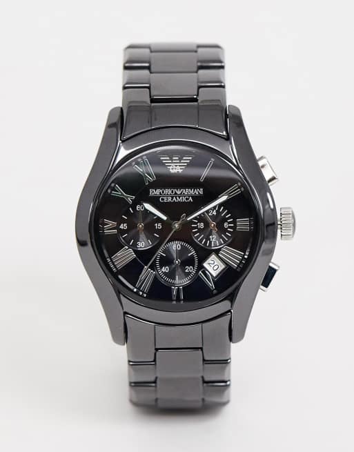 Emporio Armani AR1400 chronograph black ceramic watch