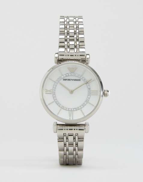 Emporio Armani AR1908 T Bar watch in silver - view 1
