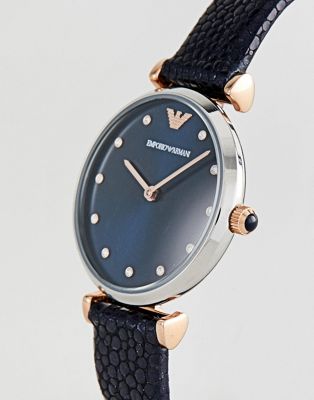 Emporio Armani AR1989 Leather Watch In 
