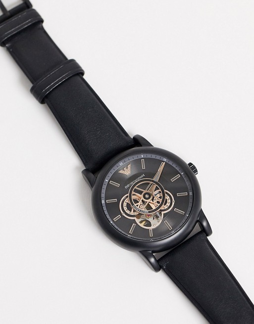 Emporio Armani AR60012 Luigi Super Meccanico leather watch 43mm