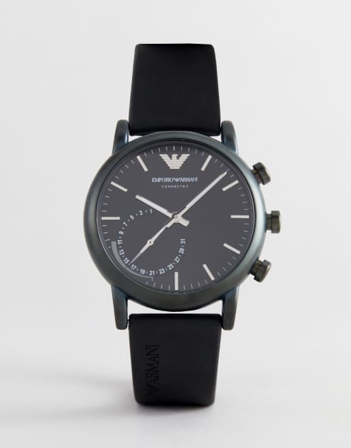 Emporio Armani ART3016 Olivfarbene Hybrid Smartwatch aus