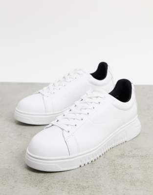 emporio armani leather sneakers