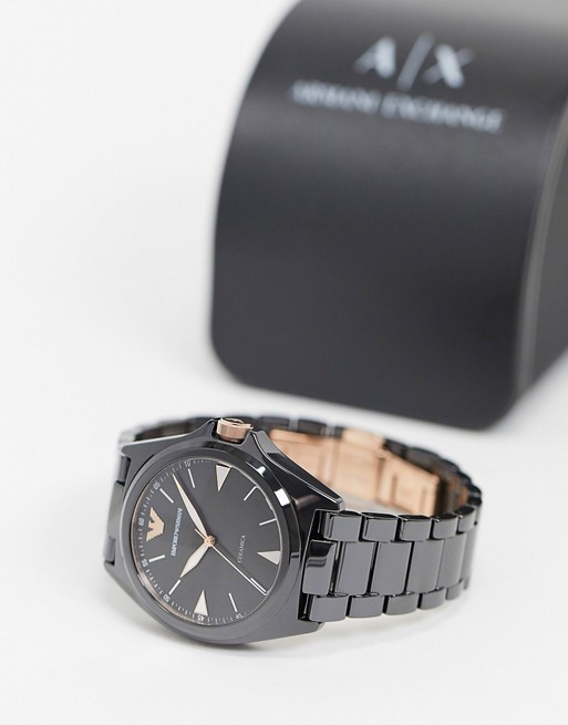 Emporio Armani black bracelet watch AR70003