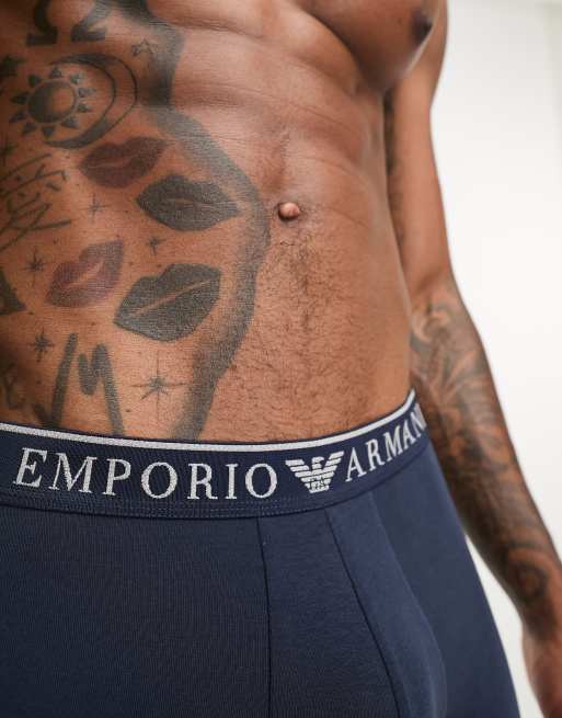 Emporio Armani Bodywear 2-pack briefs in navy | ASOS
