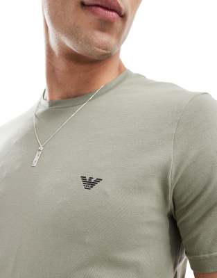Emporio Armani Bodywear 2 Pack Endurance Lounge Logo T-shirts In Black