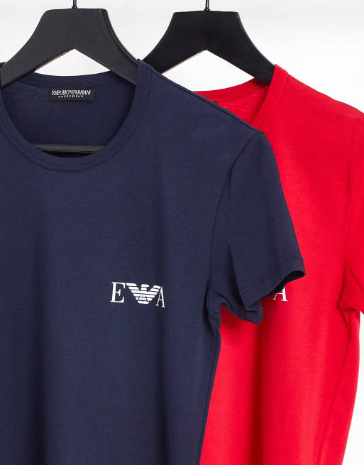 Emporio Armani Bodywear monogram T-shirts navy | ASOS