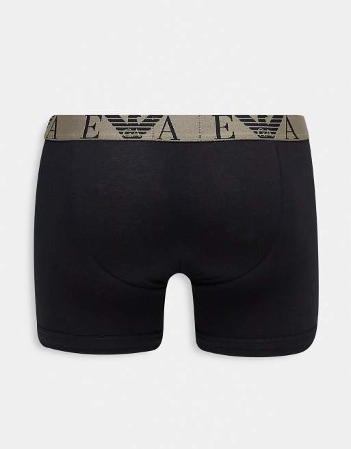 Emporio Armani Bodywear 3 pack boxer briefs in black