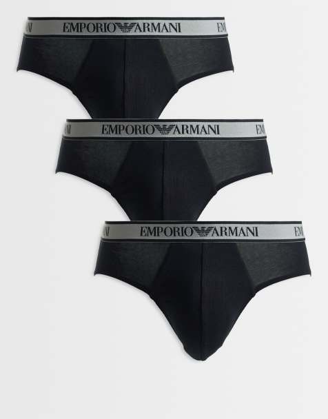 Emporio Armani Bodywear 3 pack briefs in black - view 1
