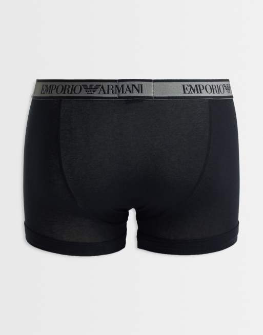Emporio Armani Bodywear 3 pack trunks in black, 3 of 3