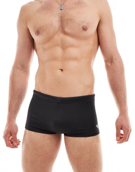 Emporio Armani – Bodywear – Basic-Badeshorts in Schwarz