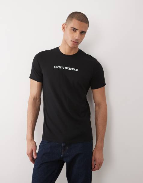 Emporio Armani Bodywear chest logo in black - view 1