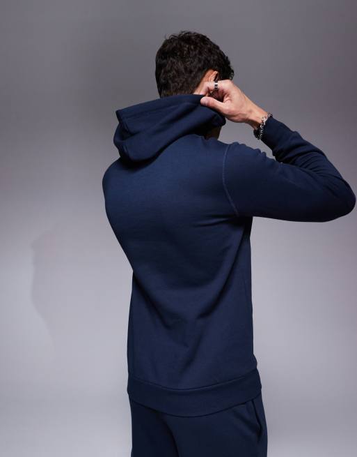 Emporio Armani bodywear co-ord hoodie with chest logo detail