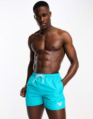 Emporio Armani Bodywear essential swim shorts in blue