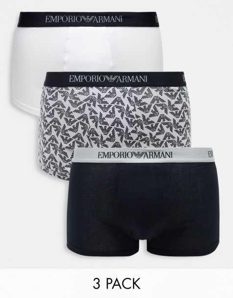 Kit De 3 Cuecas Knit Trunk - Emporio Armani Bodywear - Shop2gether