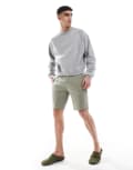 [Emporio Armani] Emporio Armani Bodywear logo lounge shorts in beige-Neutral S Vetiver