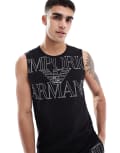 [Emporio Armani] Emporio Armani Bodywear logo singlet top in black (part of a set) XL BLACK