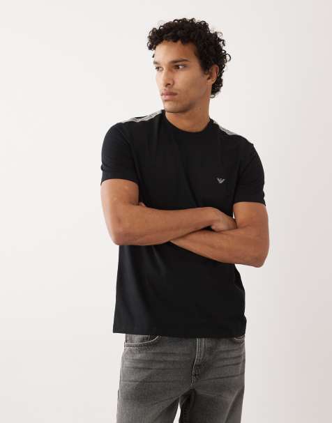 Emporio Armani Bodywear logo t-shirt in black - view 1