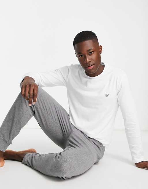 Emporio Armani Bodywear long sleeve top and lounge joggers in