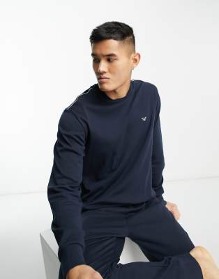 Emporio armani lightweight store lounge tracksuit navy