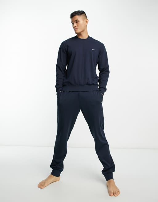 Emporio armani lounge store tracksuit navy