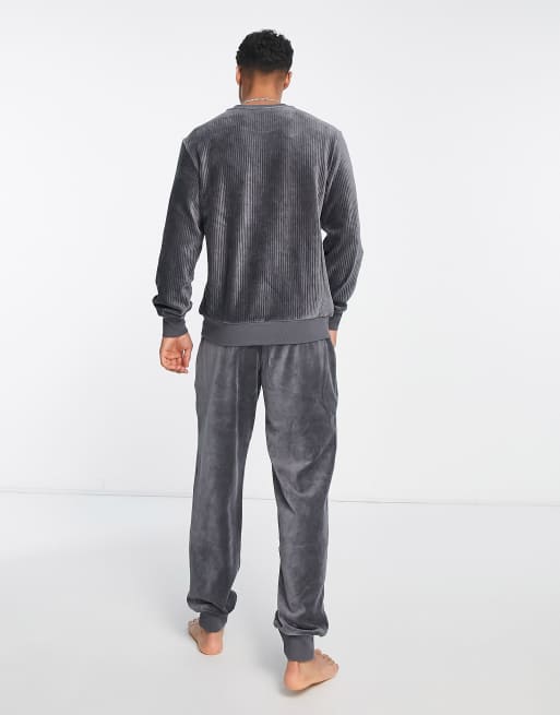 Armani velour hotsell tracksuit mens