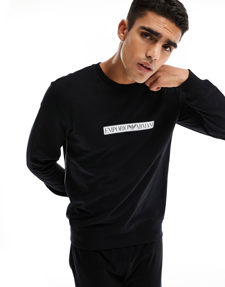 Emporio Armani Bodywear lounge sweatshirt in black