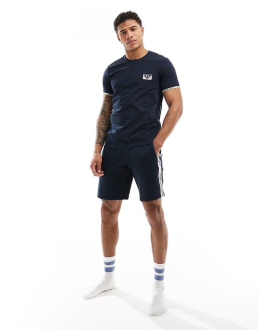 Emporio Armani – Bodywear – Marinblå t-shirt med logga