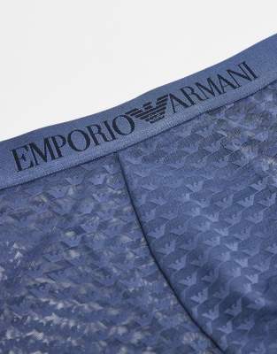 Emporio Armani Bodywear Mesh Logo Boxer Briefs