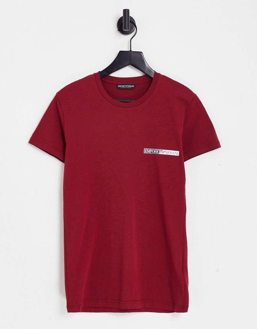 Emporio Armani bodywear new icon t-shirt in red