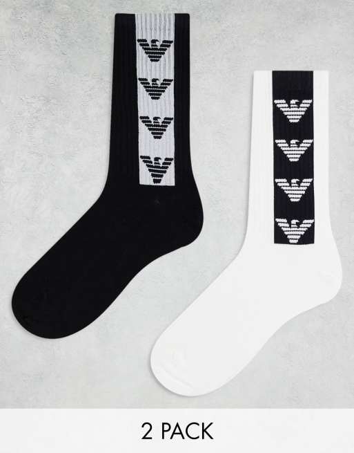 Emporio Armani - Bodywear - Set van 2 paar enkelsokken in wit