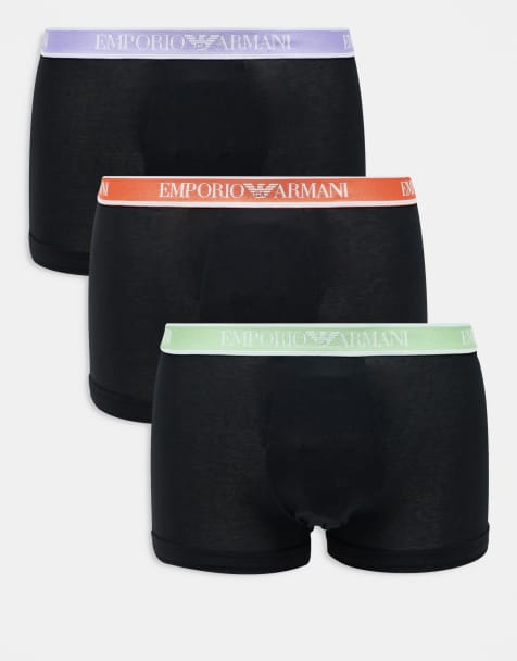 Emporio Armani - Bodywear - Set van 3 boxershorts met core logoband in zwart - view 1