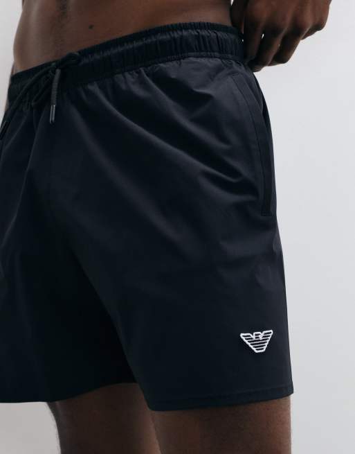 Emporio Armani Bodywear short de bain logo noir, 4 de 5