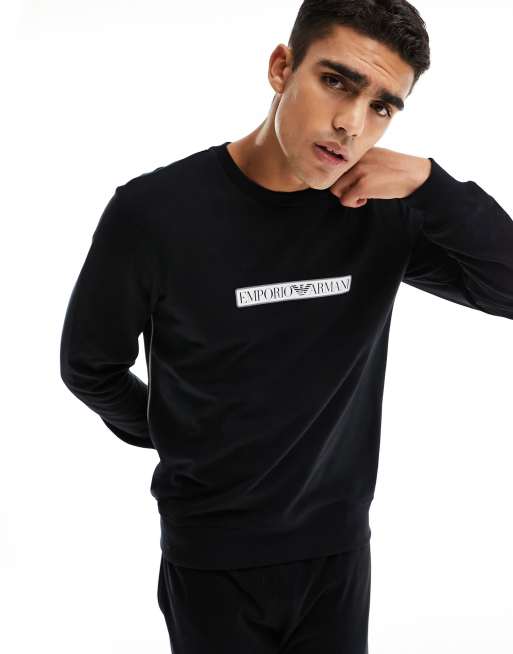 Emporio Armani - Bodywear - Sort lounge-sweatshirt