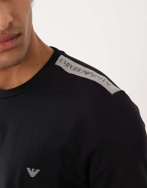 Emporio Armani - Bodywear - T-shirt nera con logo, 5 di 5