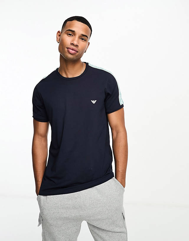 Emporio Armani - bodywear t-shirt with logoband detail in navy