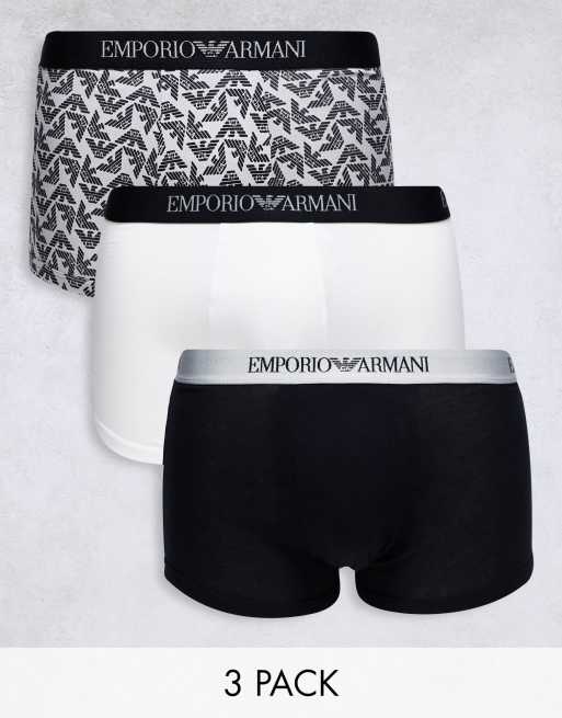Emporio Armani – Bodywear – Zestaw 3 par czarnych bokserek