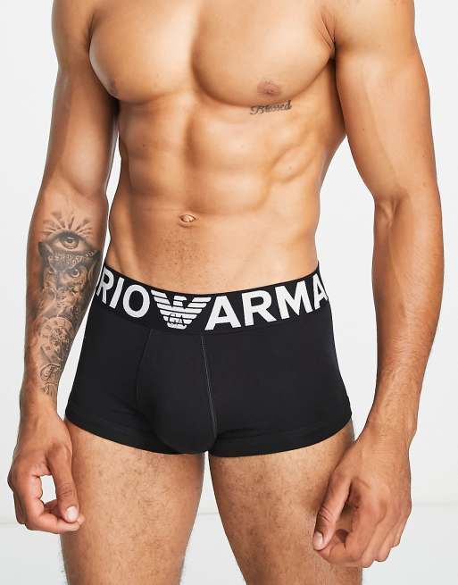 Emporio Armani - Boxershort met mega logo in black 