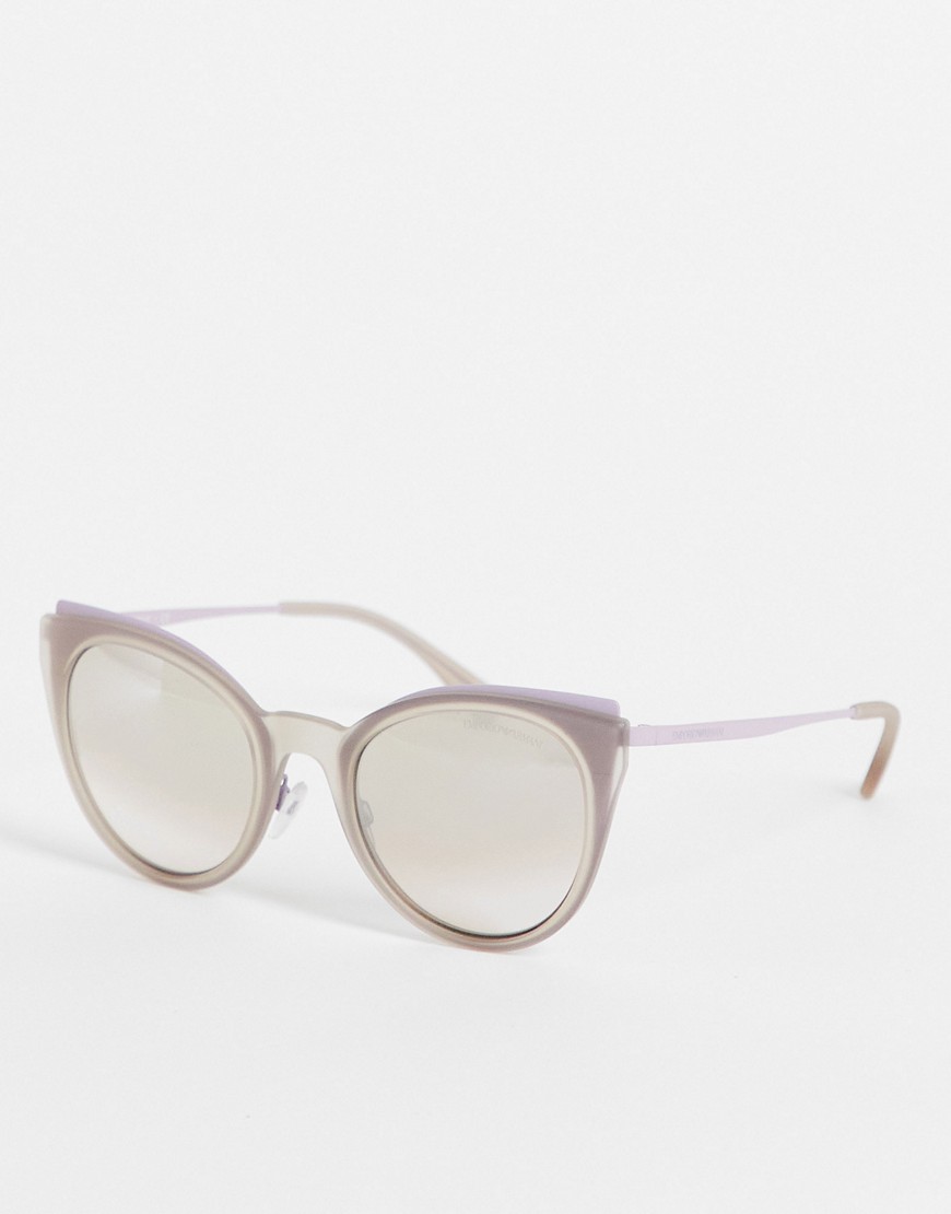 Emporio Armani cat eye sunglasses-Brown