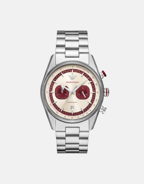 Emporio Armani – Chronograph für Herren aus silberfarbenem Edelstahl, AR11645 - view 1