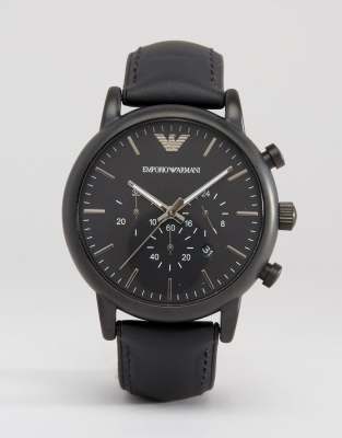 Emporio Armani Chronograph Silicone Lined Watch AR1970